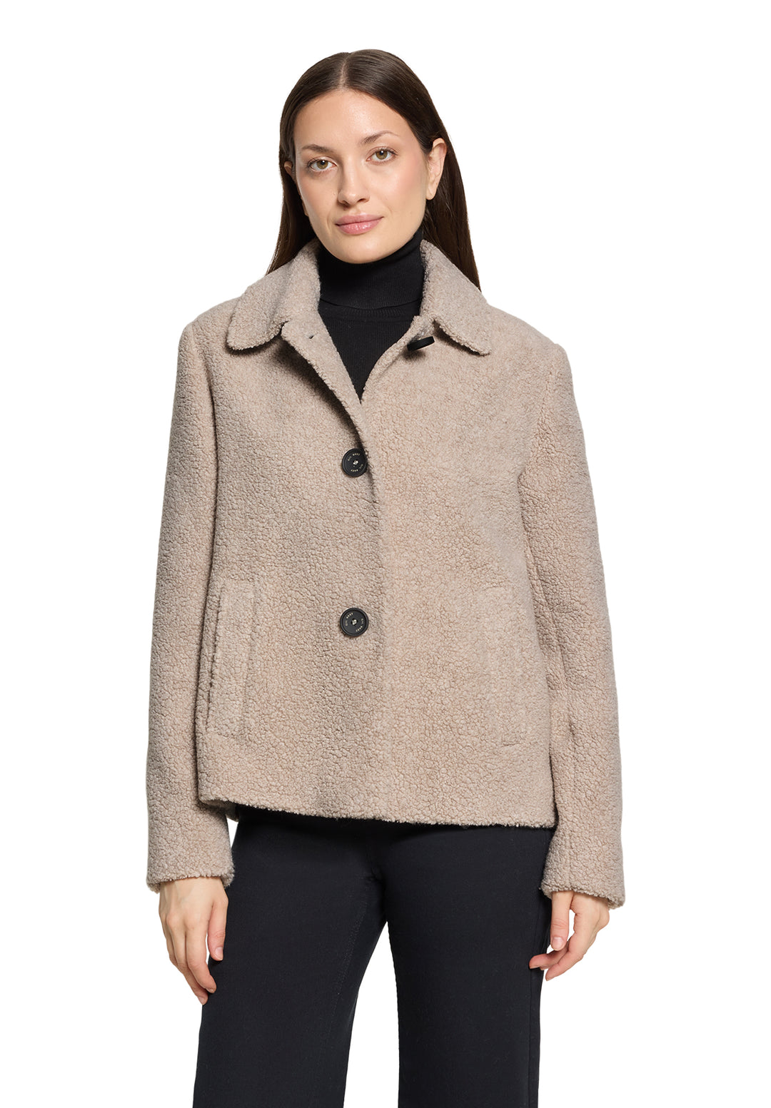 Jacke Wolle, Beige Melange 7706 Bild 3