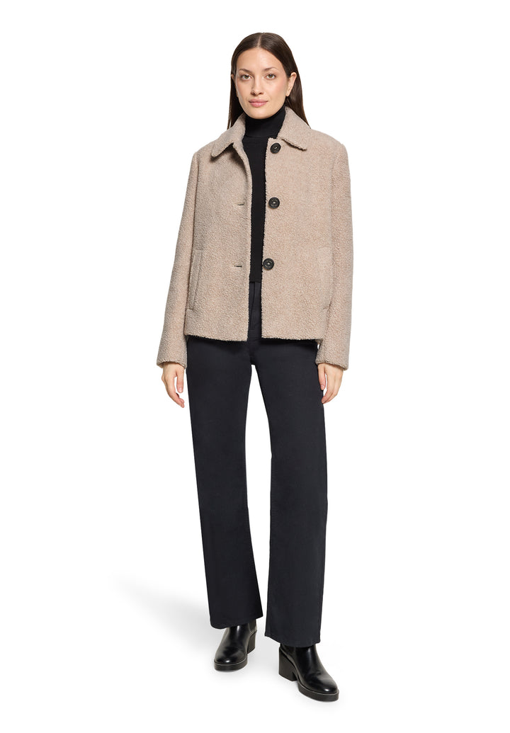 Jacke Wolle, Beige Melange 7706 Bild 5