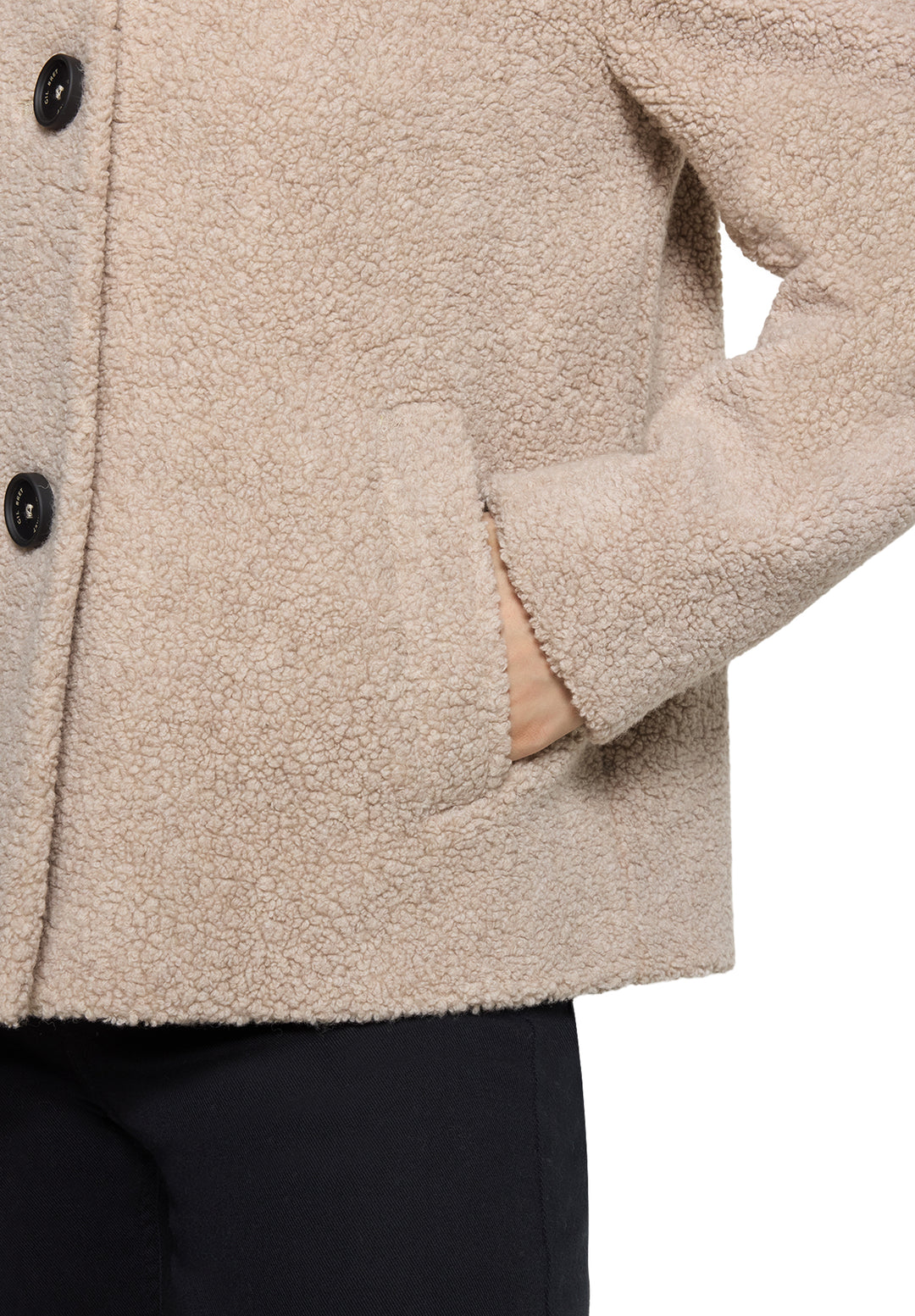 Jacke Wolle, Beige Melange 7706 Bild 7