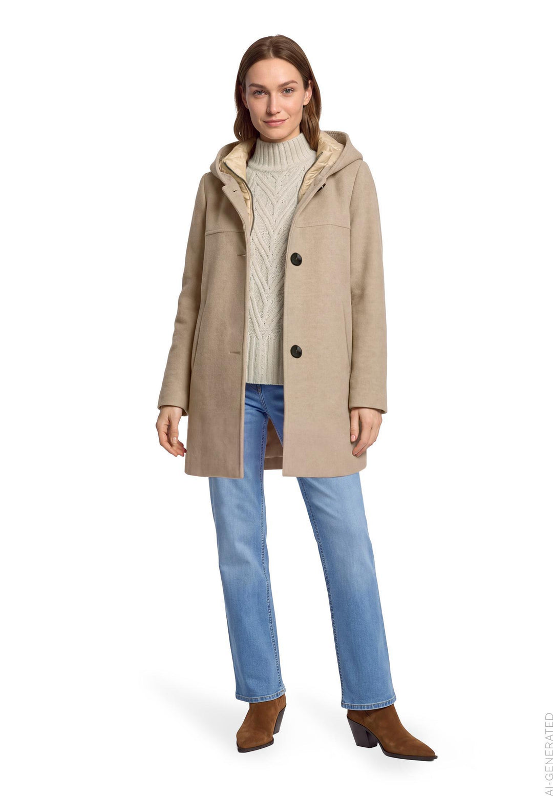 Jacke Wolle, Walnut Melange 7708 Bild 5