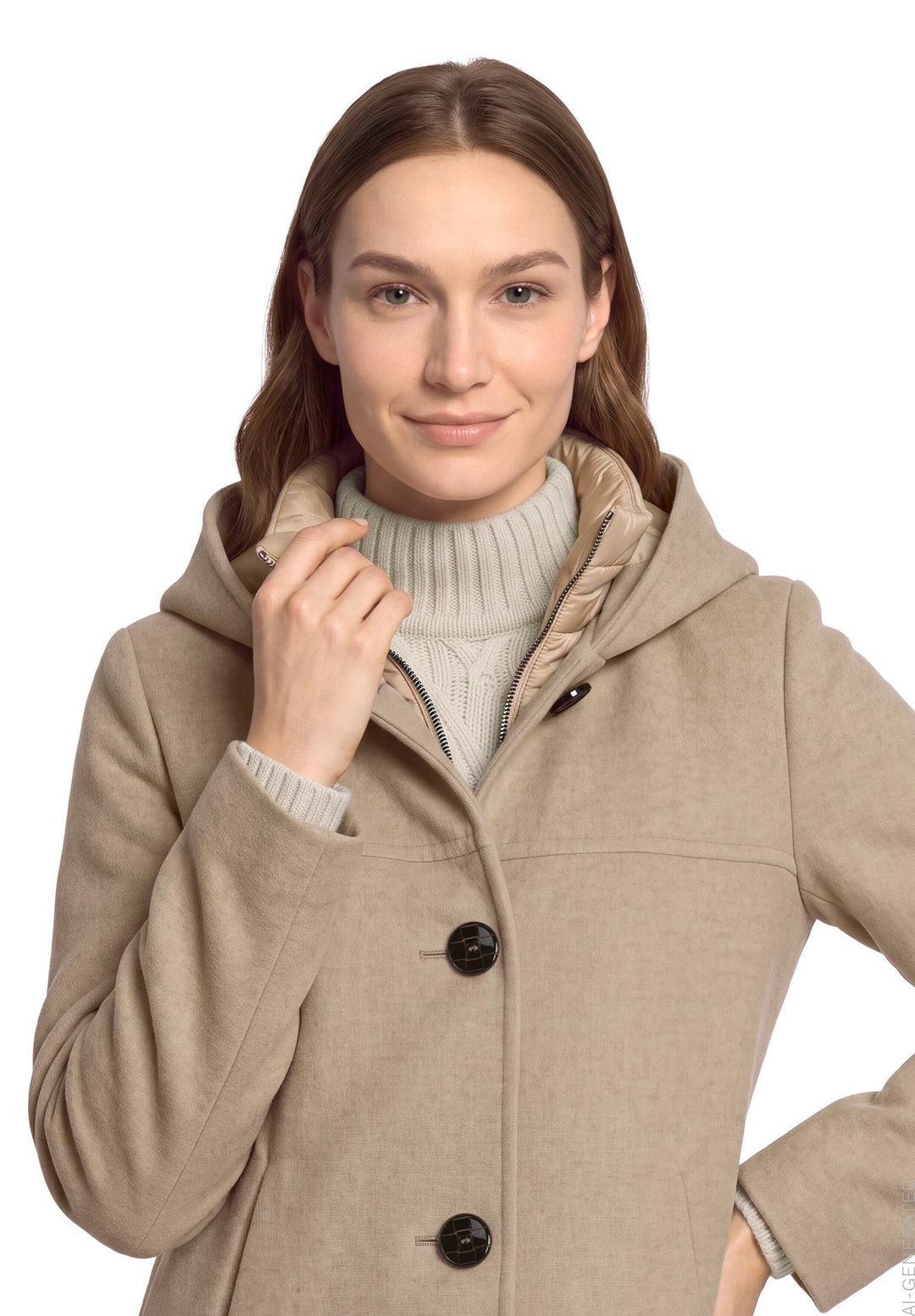 Jacke Wolle, Walnut Melange 7708 Bild 6