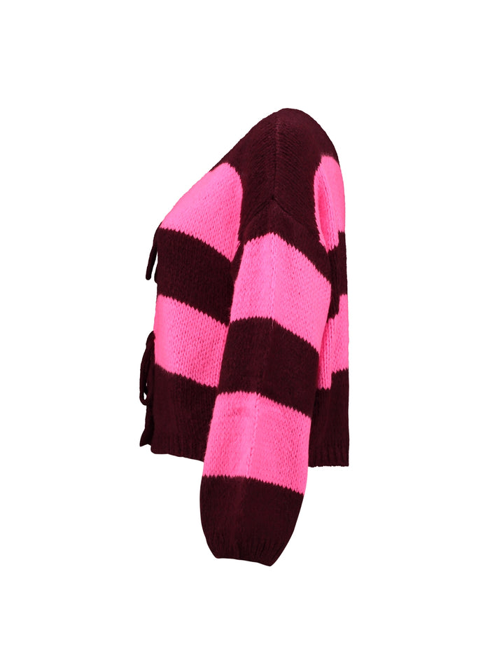 LS A CD Ch44arlie, burgundy/pink stripe 195074 Bild 2