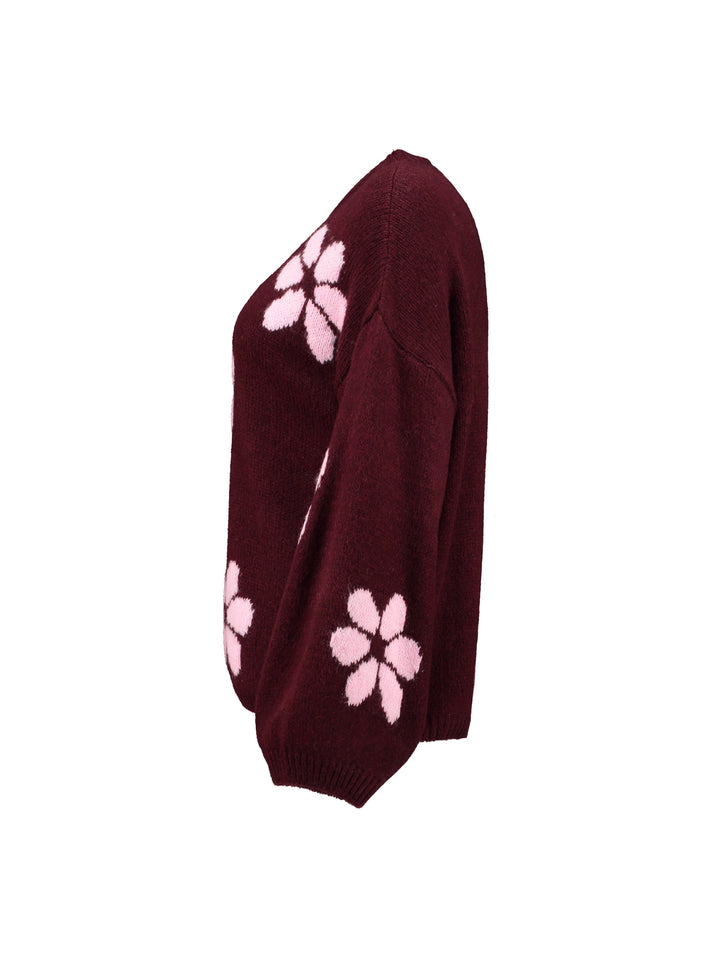 LS A SK Fl44ower, burgundy/pink flower 194733 Bild 2