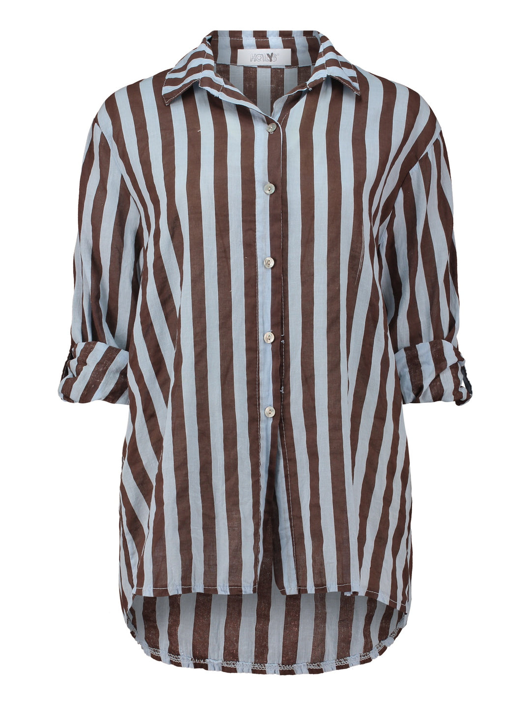LS C BL Mo44ria, cocoa/lblue stripe 196042 Bild 1