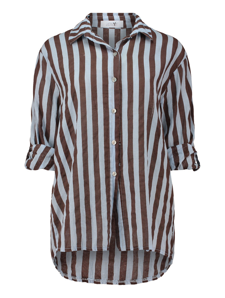LS C BL Mo44ria, cocoa/lblue stripe 196042 Bild 1