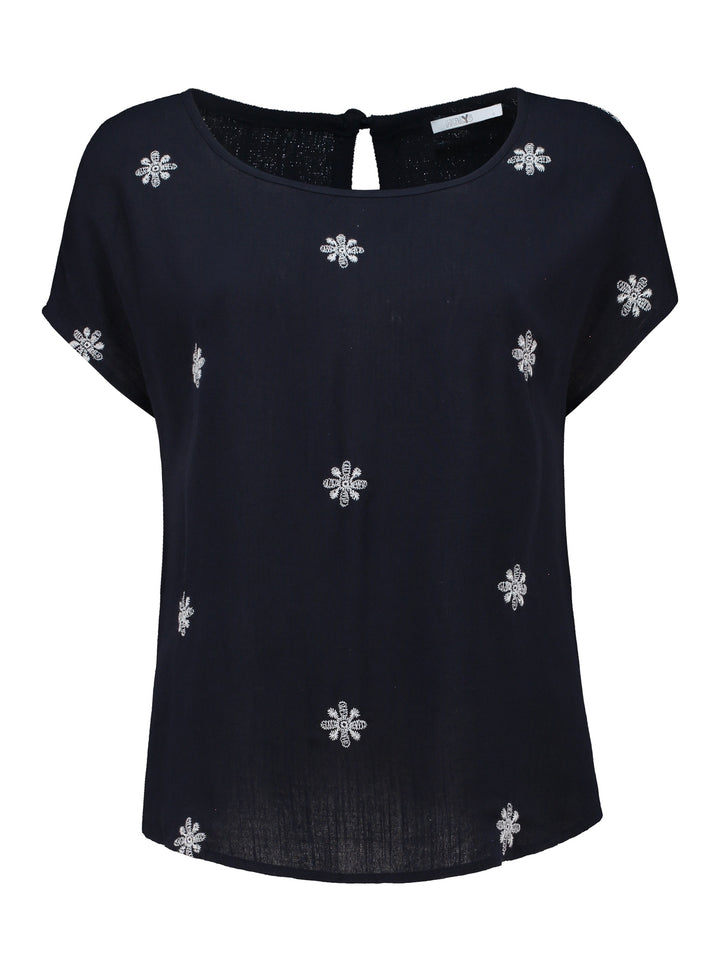SS V TP Fa44rine, navy/offwhite flower 1604013165 Bild 1