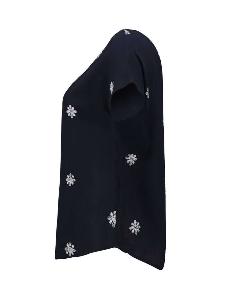 SS V TP Fa44rine, navy/offwhite flower 1604013165 Bild 2