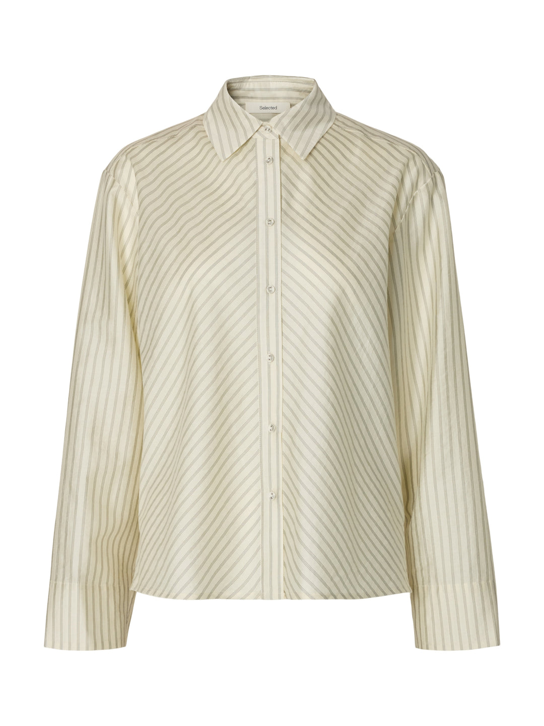 SLWCONNIE LS RELAXED SHIRT, Egret/STRIPE 178372001 Bild 1