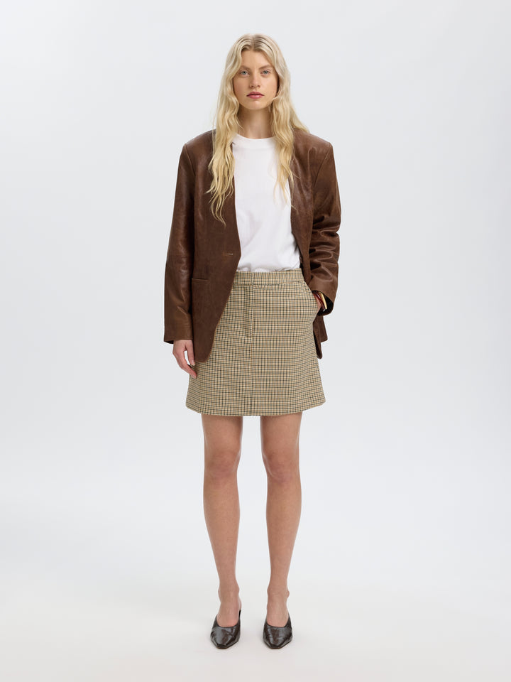 SLWELARA MW MINI SKIRT, Monks Robe/CHECKS 186645001 Bild 5