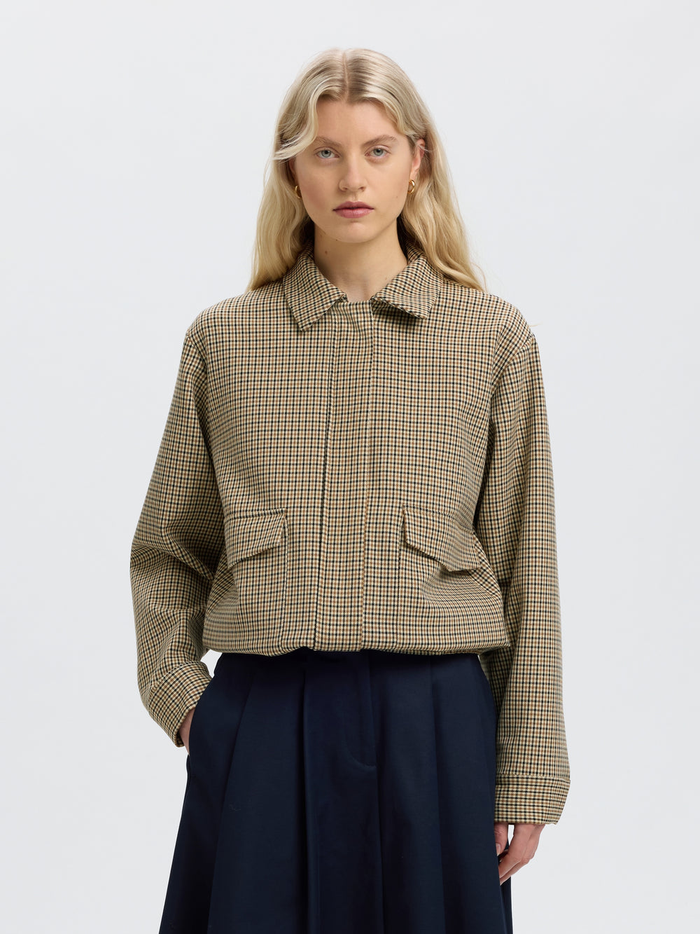 SLWELARA RELAXED BOMBER JACKET, Monks Robe/CHECKS 186645001 Bild 2