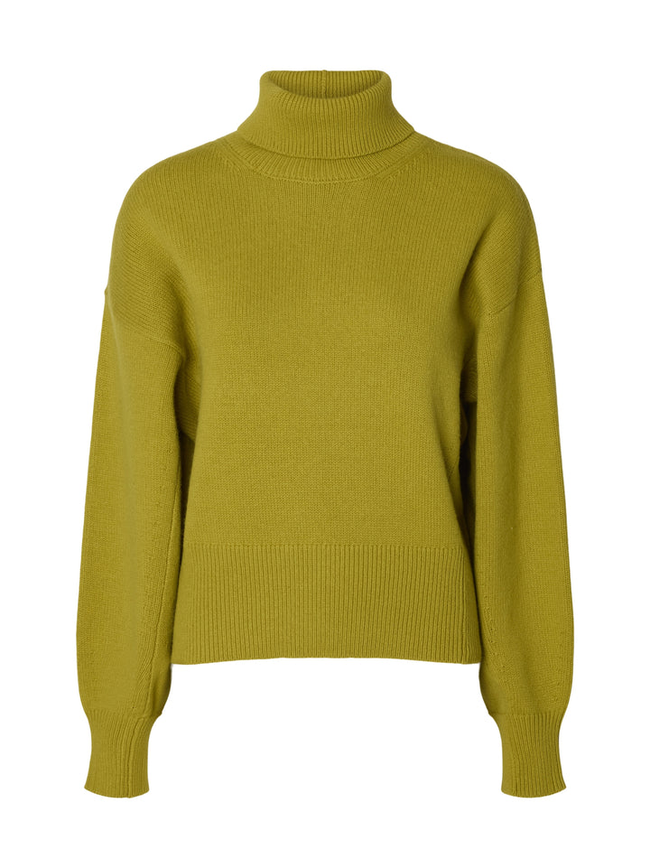 SLWELLIE LS KNIT ROLL NECK, Avocado Oil 306985 Bild 1