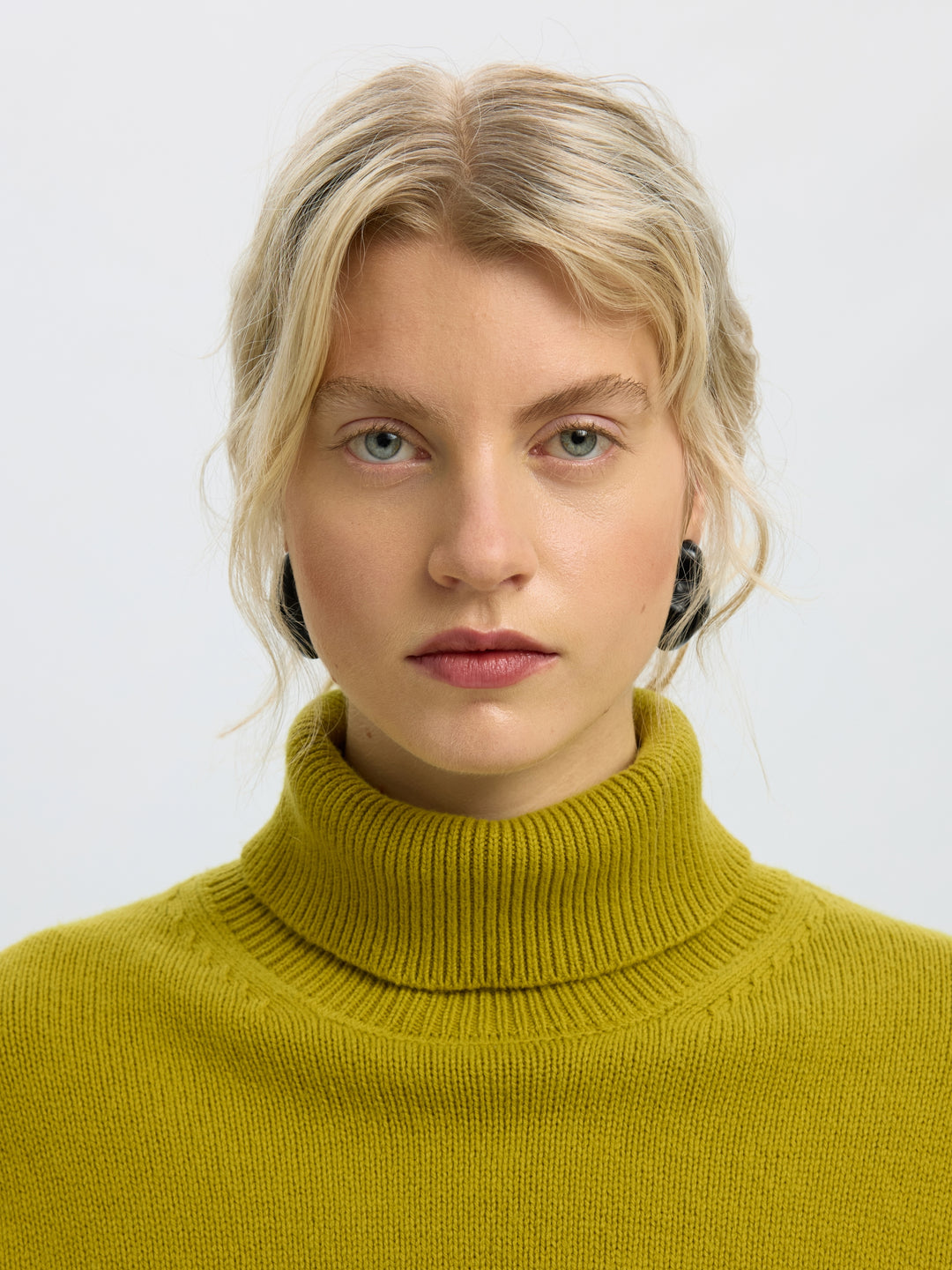 SLWELLIE LS KNIT ROLL NECK, Avocado Oil 306985 Bild 3