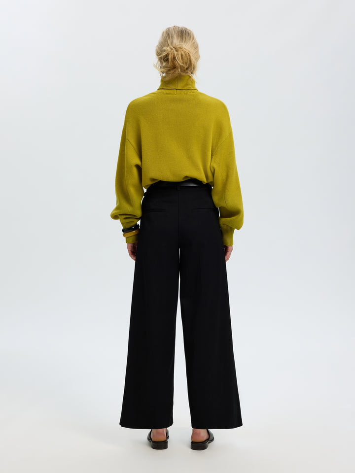 SLWELLIE LS KNIT ROLL NECK, Avocado Oil 306985 Bild 4