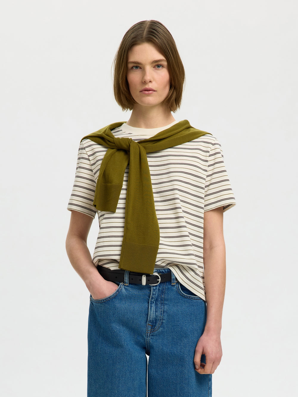 SLWESSENTIAL SS STRIPED BOXY TEE NO, Delicioso/MULTI STRIPES 180751011 Bild 2