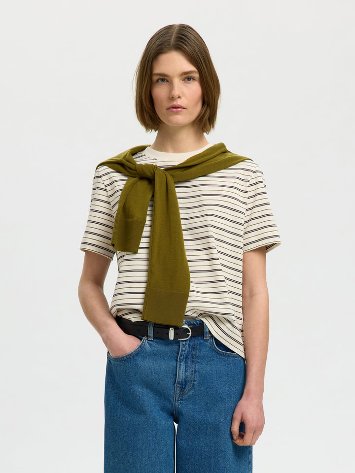 SLWESSENTIAL SS STRIPED BOXY TEE NO, Delicioso/MULTI STRIPES 180751011 Bild 2