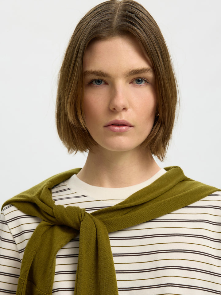 SLWESSENTIAL SS STRIPED BOXY TEE NO, Delicioso/MULTI STRIPES 180751011 Bild 6