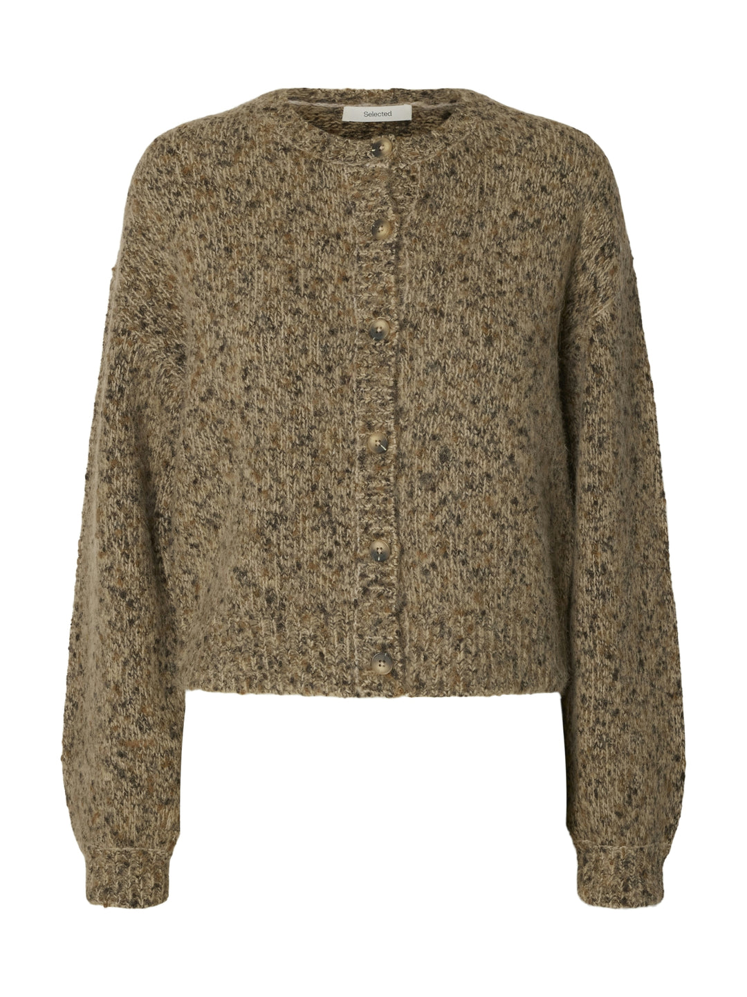 SLWKAT LS KNIT SHORT CARDIGAN, Travertine/Delicioso and Toffee 271795002 Bild 1
