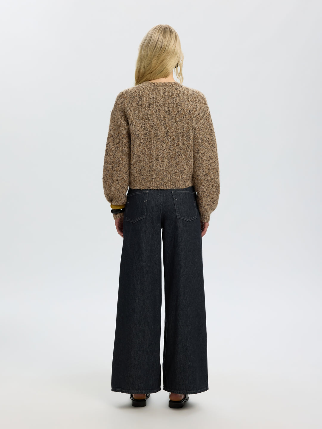 SLWKAT LS KNIT SHORT CARDIGAN, Travertine/Delicioso and Toffee 271795002 Bild 4