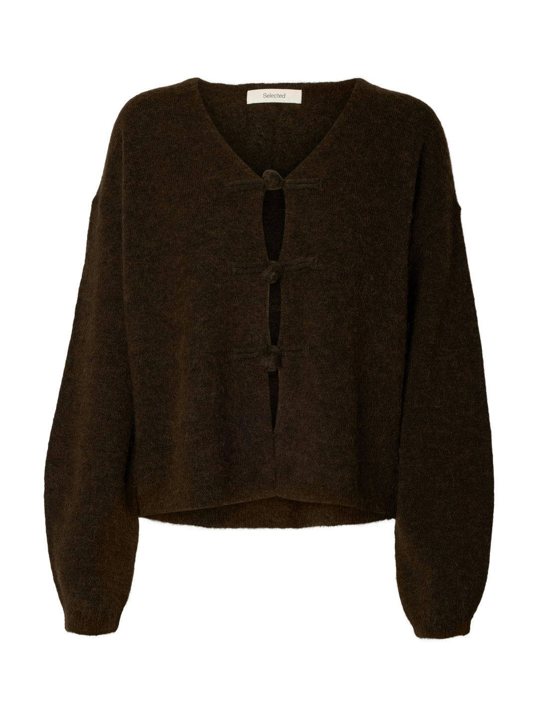 SLWLULU LS DUFFLE KNIT CARDIGAN, Delicioso/Melange 180751001 Bild 1
