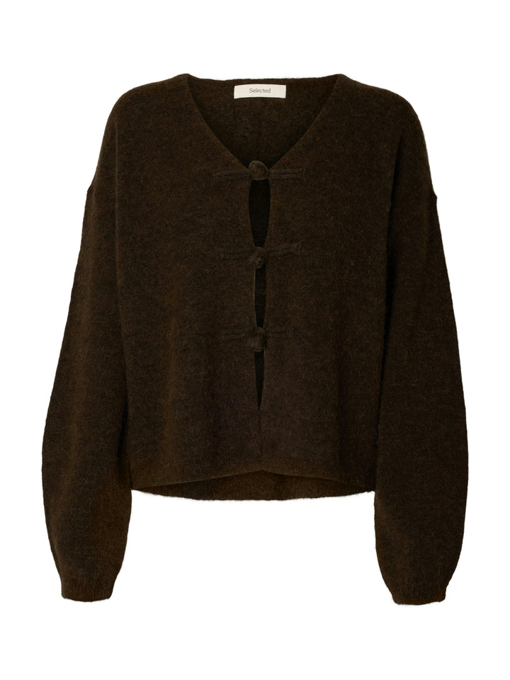 SLWLULU LS DUFFLE KNIT CARDIGAN, Delicioso/Melange 180751001 Bild 1