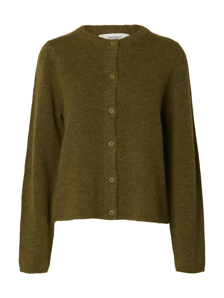 SLWLULU NEW LS KNIT CARDIGAN NOOS, Fir Green/MELANGE 261815001 Bild 1
