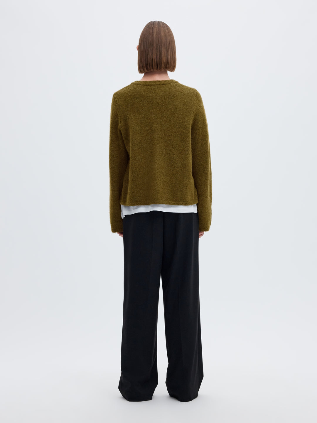 SLWLULU NEW LS KNIT CARDIGAN NOOS, Fir Green/MELANGE 261815001 Bild 3