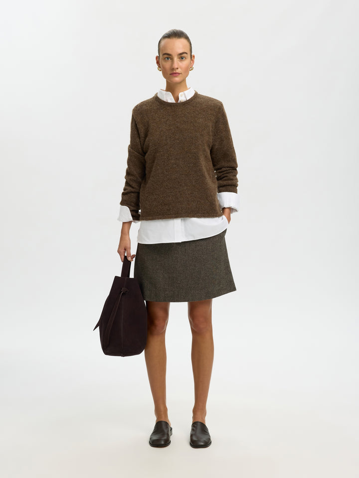 SLWLULU NEW LS KNIT O-NECK NOOS, Dachshund/MELANGE 205410001 Bild 3