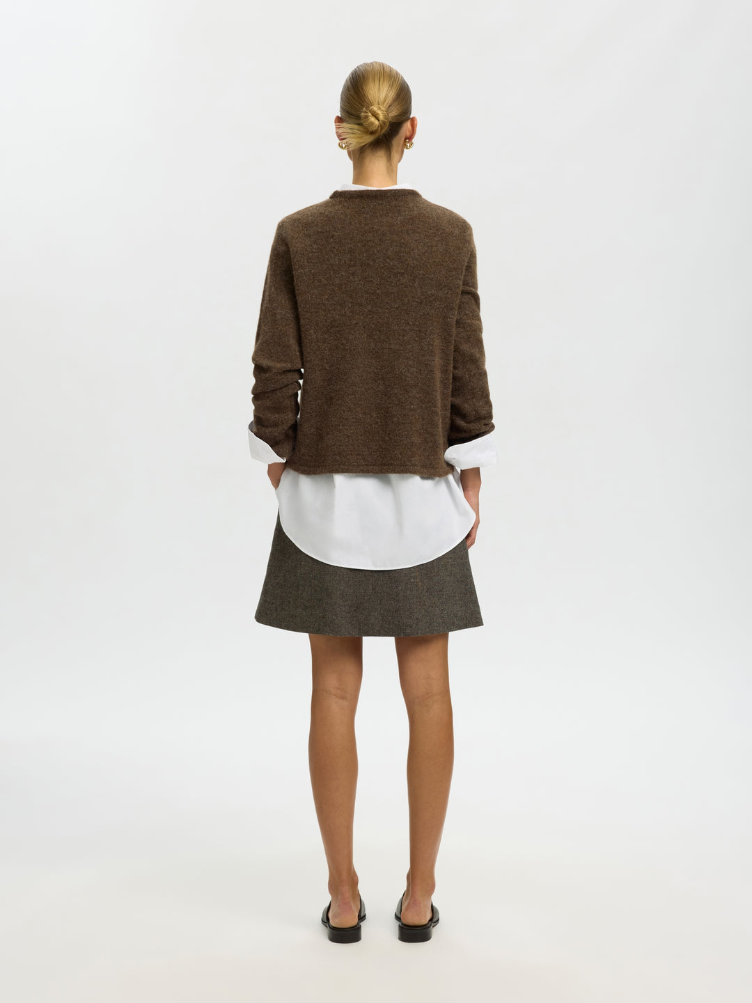 SLWLULU NEW LS KNIT O-NECK NOOS, Dachshund/MELANGE 205410001 Bild 4