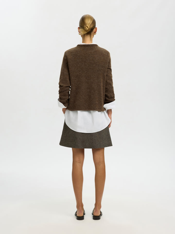 SLWLULU NEW LS KNIT O-NECK NOOS, Dachshund/MELANGE 205410001 Bild 4