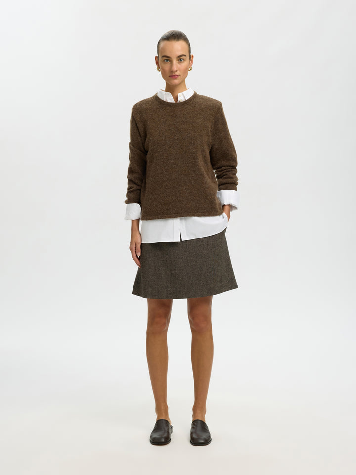 SLWLULU NEW LS KNIT O-NECK NOOS, Dachshund/MELANGE 205410001 Bild 5