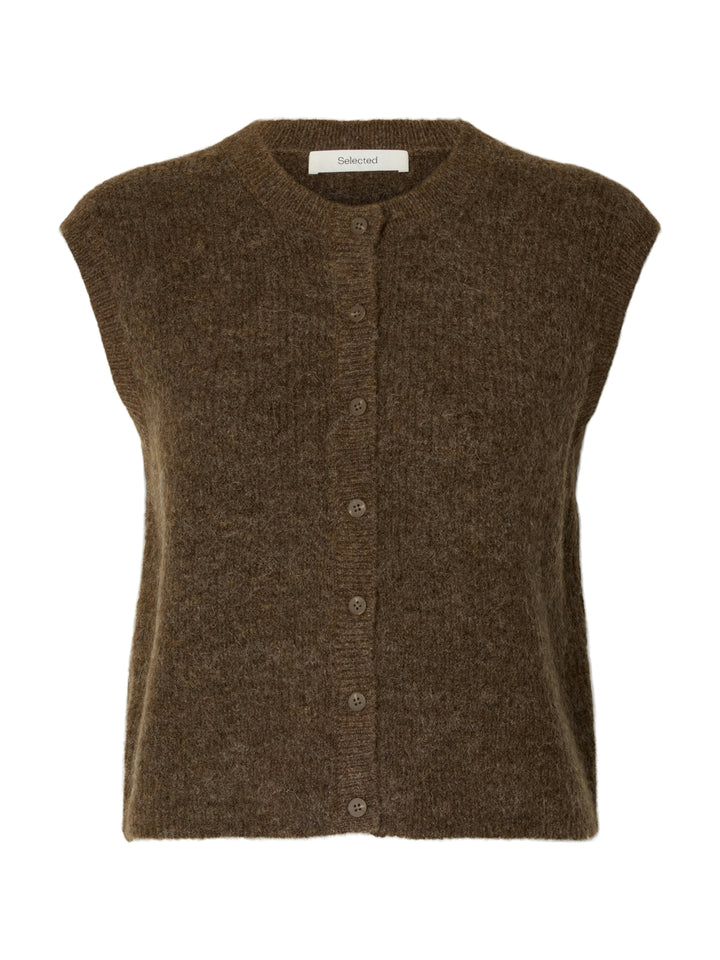 SLWLULU SL BUTTON O-NECK VEST NOOS, Dachshund/Melange 205410001 Bild 1