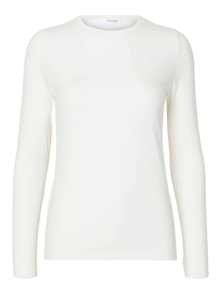 SLWMANJA LS O-NECK NOOS, Snow White 182634 Bild 1