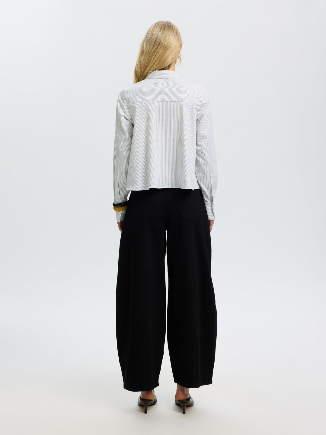 SLWROMIE LS RELAXED SHIRT, Avocado Oil/STRIPE 306985001 Bild 3