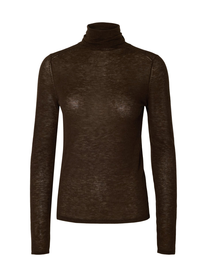 SLWVENDY WOOL LS KNIT ROLL NECK NOO, Delicioso 180751 Bild 1