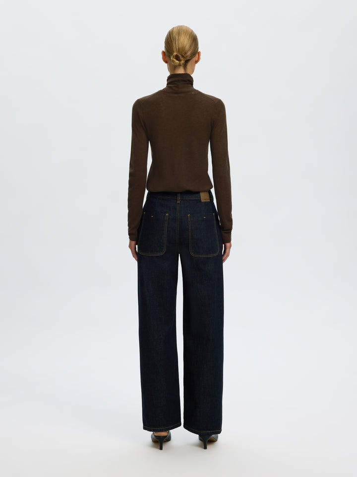 SLWVENDY WOOL LS KNIT ROLL NECK NOO, Delicioso 180751 Bild 3