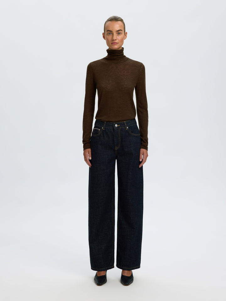 SLWVENDY WOOL LS KNIT ROLL NECK NOO, Delicioso 180751 Bild 4