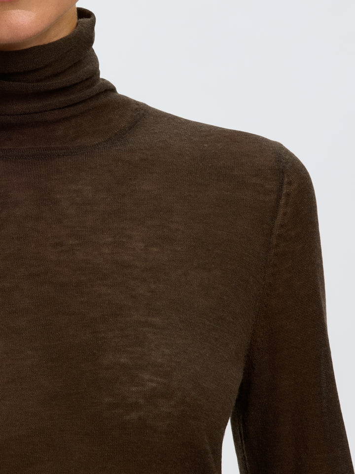 SLWVENDY WOOL LS KNIT ROLL NECK NOO, Delicioso 180751 Bild 5