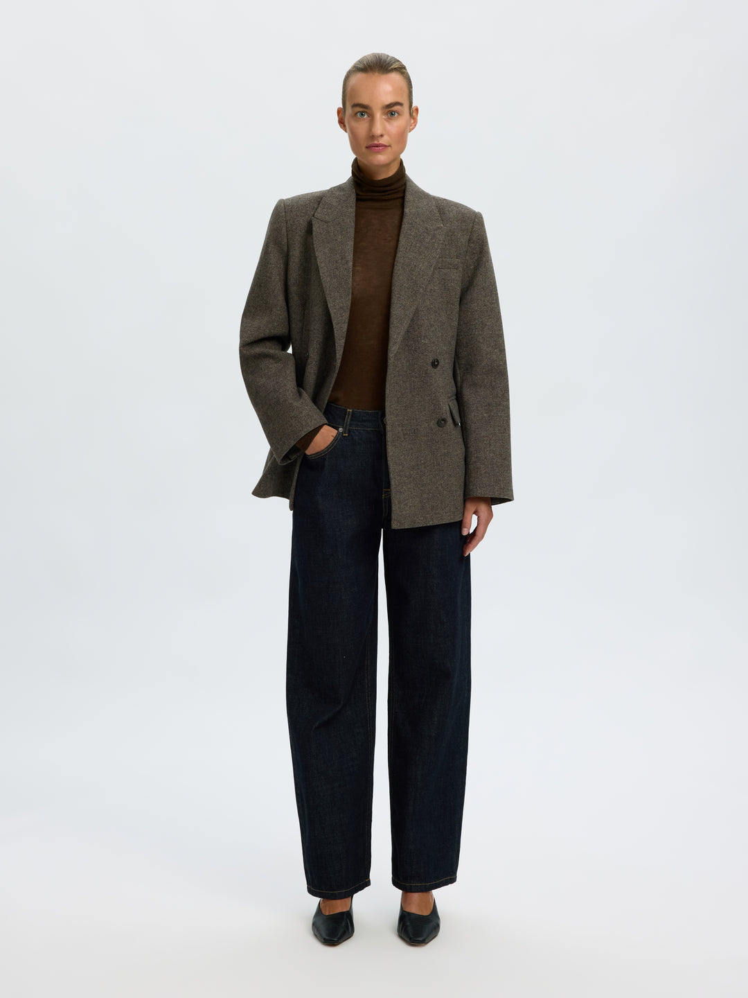 SLWVENDY WOOL LS KNIT ROLL NECK NOO, Delicioso 180751 Bild 6
