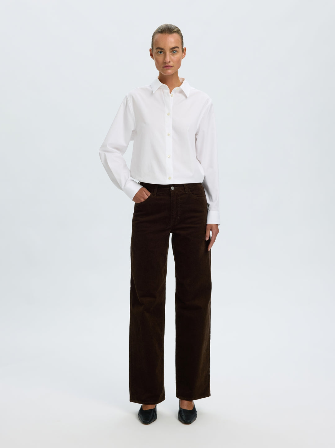 SLWWIDE RUNA HW CORDUROY PANT NOOS, Delicioso 180751 Bild 4