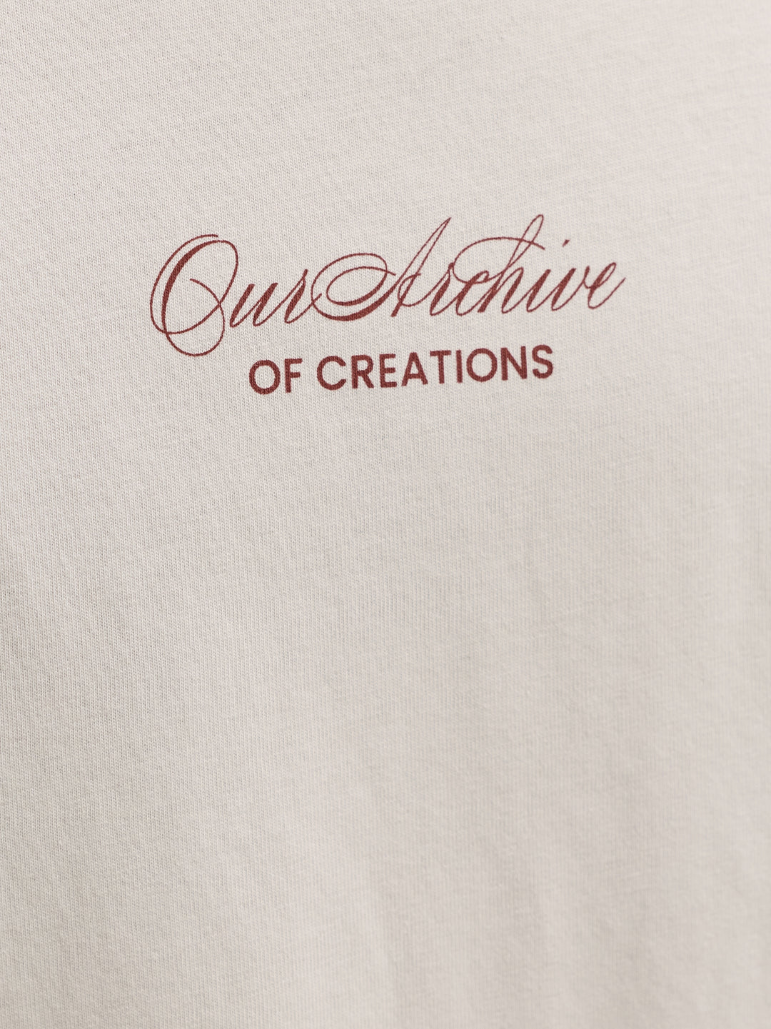 JJART PRINT TEE SS CREW NECK, Moonbeam 176631 Bild 2