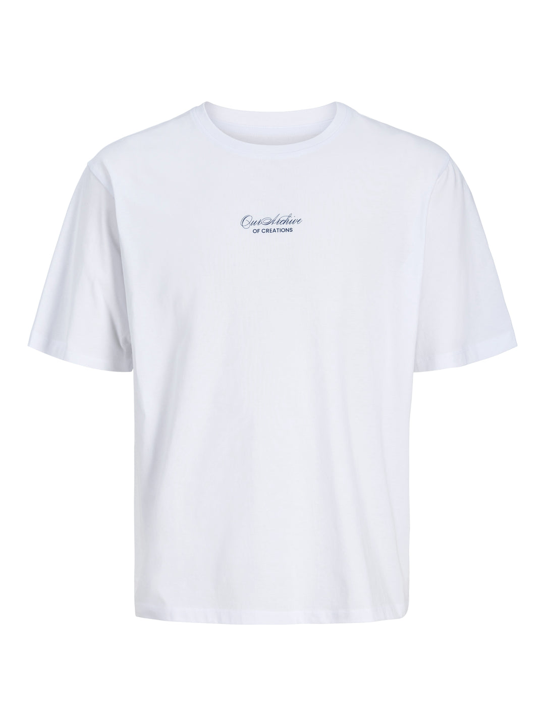 JJART PRINT TEE SS CREW NECK, Bright White 177627 Bild 1
