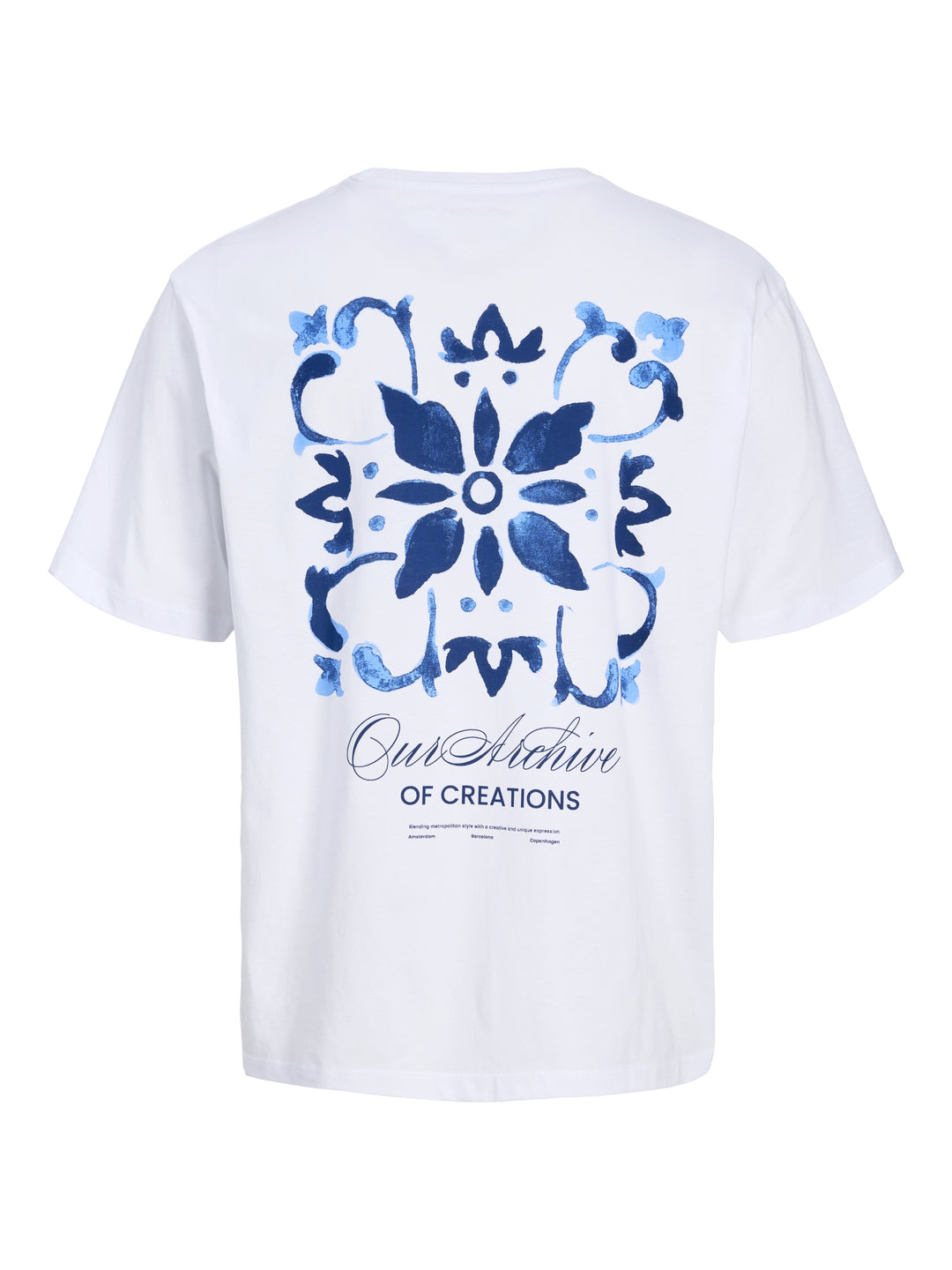 JJART PRINT TEE SS CREW NECK, Bright White 177627 Bild 2