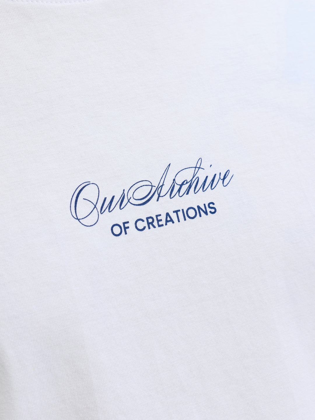 JJART PRINT TEE SS CREW NECK, Bright White 177627 Bild 3