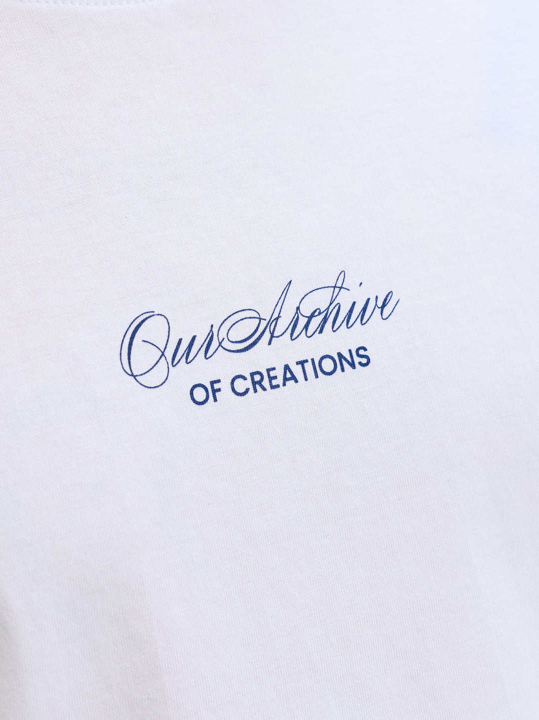 JJART PRINT TEE SS CREW NECK, Bright White 177627 Bild 3