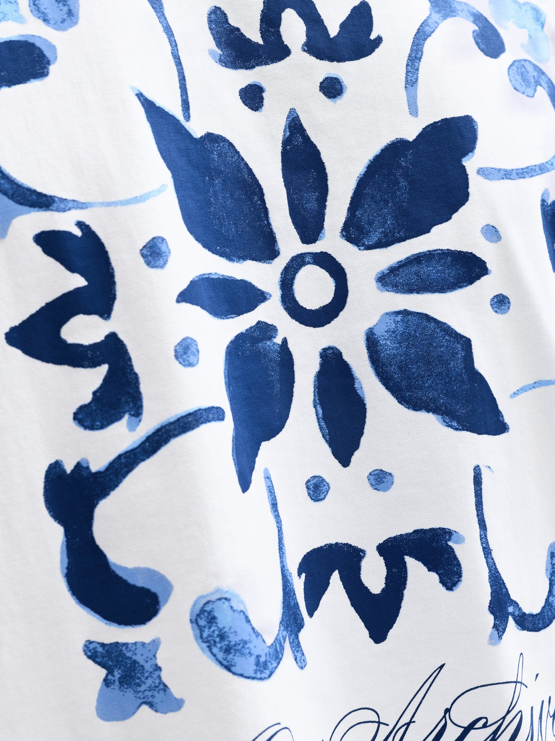 JJART PRINT TEE SS CREW NECK, Bright White 177627 Bild 4