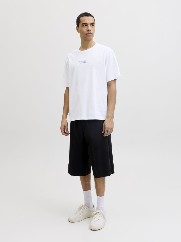 JJART PRINT TEE SS CREW NECK, Bright White 177627 Bild 7
