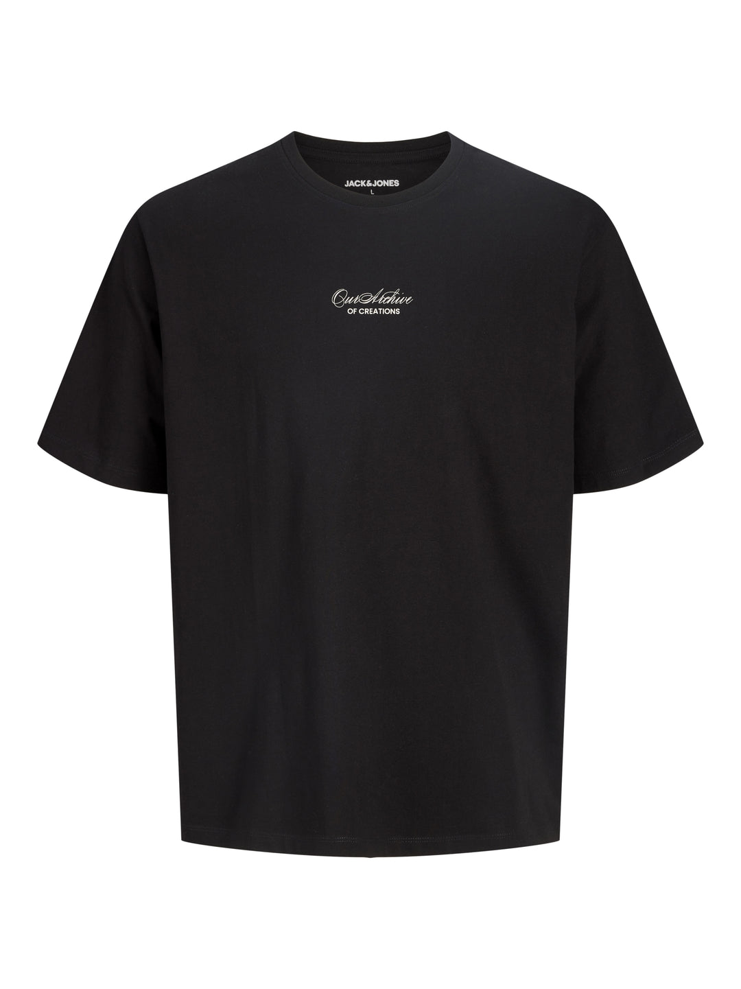 JJART PRINT TEE SS CREW NECK, Black 178012 Bild 1