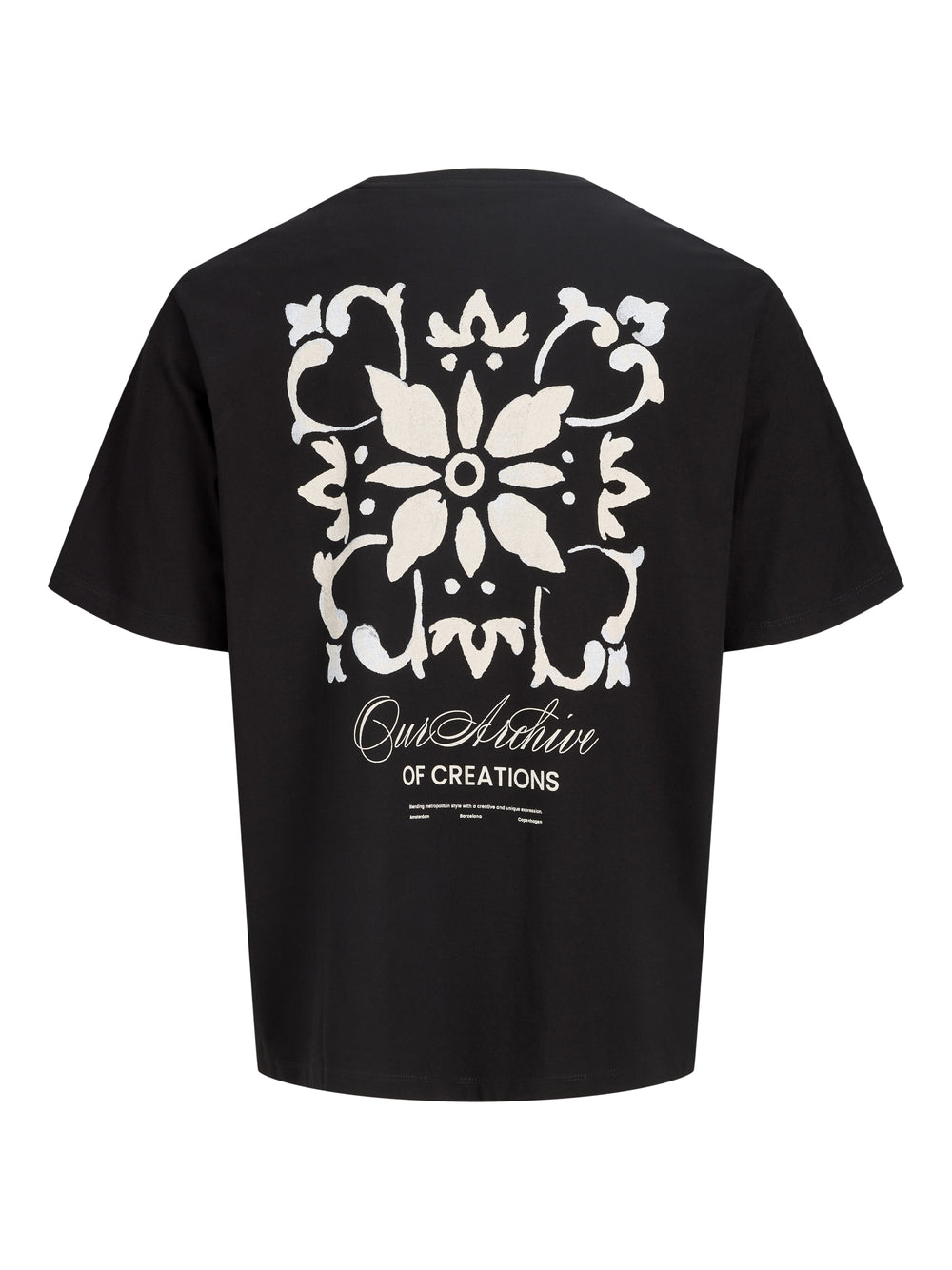 JJART PRINT TEE SS CREW NECK, Black 178012 Bild 2
