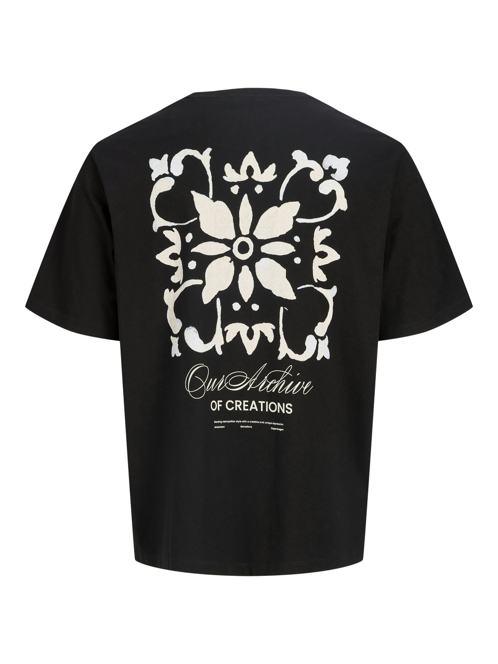 JJART PRINT TEE SS CREW NECK, Black 178012 Bild 2
