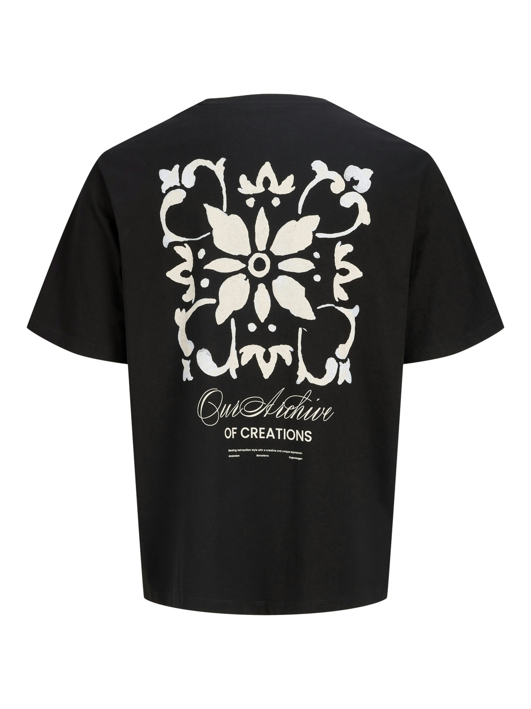 JJART PRINT TEE SS CREW NECK, Black 178012 Bild 2